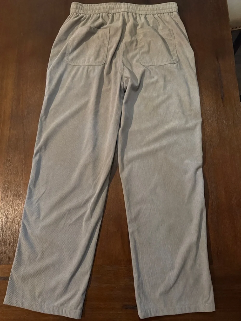 Constitution Men's Light Gray Drawstring Corduroy Pants XL - Picture 4 of 6